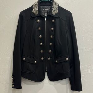 Black Embellished Women's Jacket